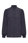Gepunktetes Muster Marineblau