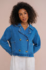 Hellblauer Denim
